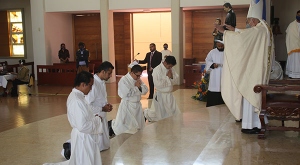 Ordenación diaconal de cuatro salesianos
